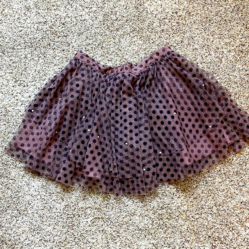 Dusty rose mini ballerina skirt